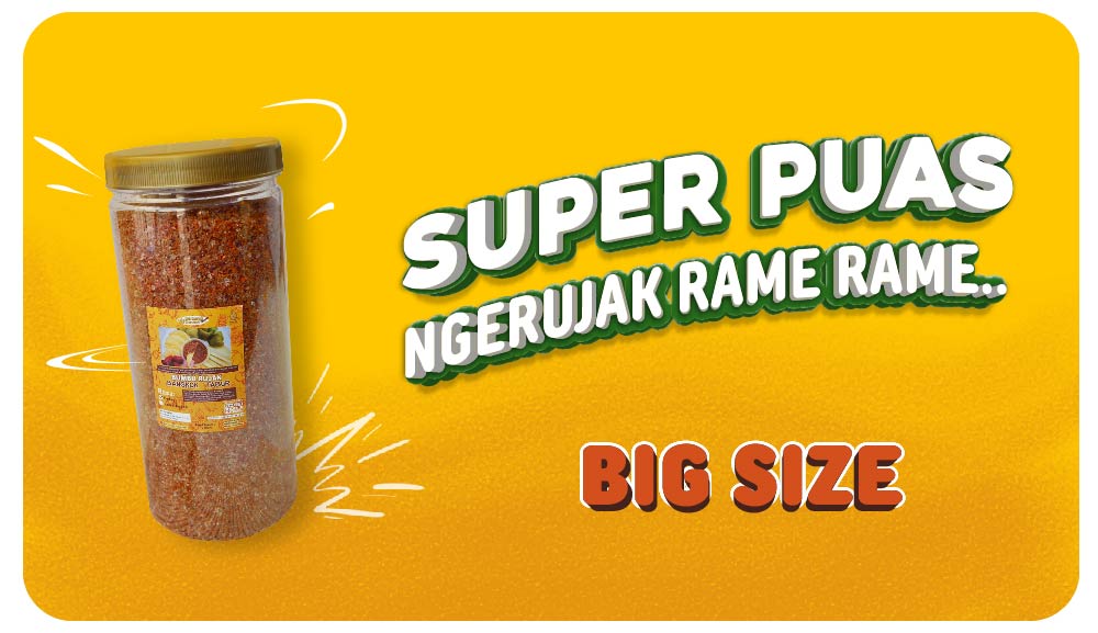 bumbu rujak bangkok kemasan jumbo toples 800gr produk dari rajarempah